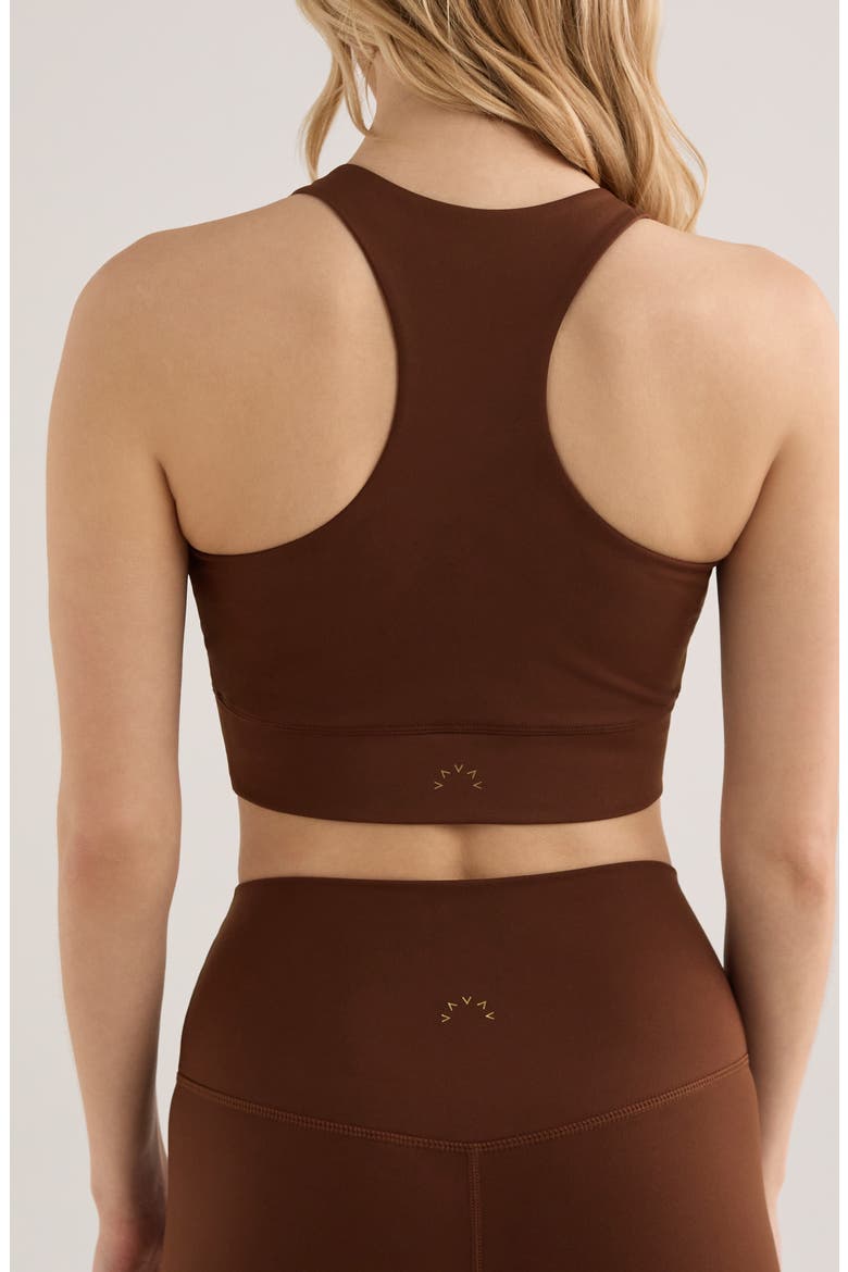 Bea Freesoft Racerback Bralette, Alternate, color, DARK WALNUT