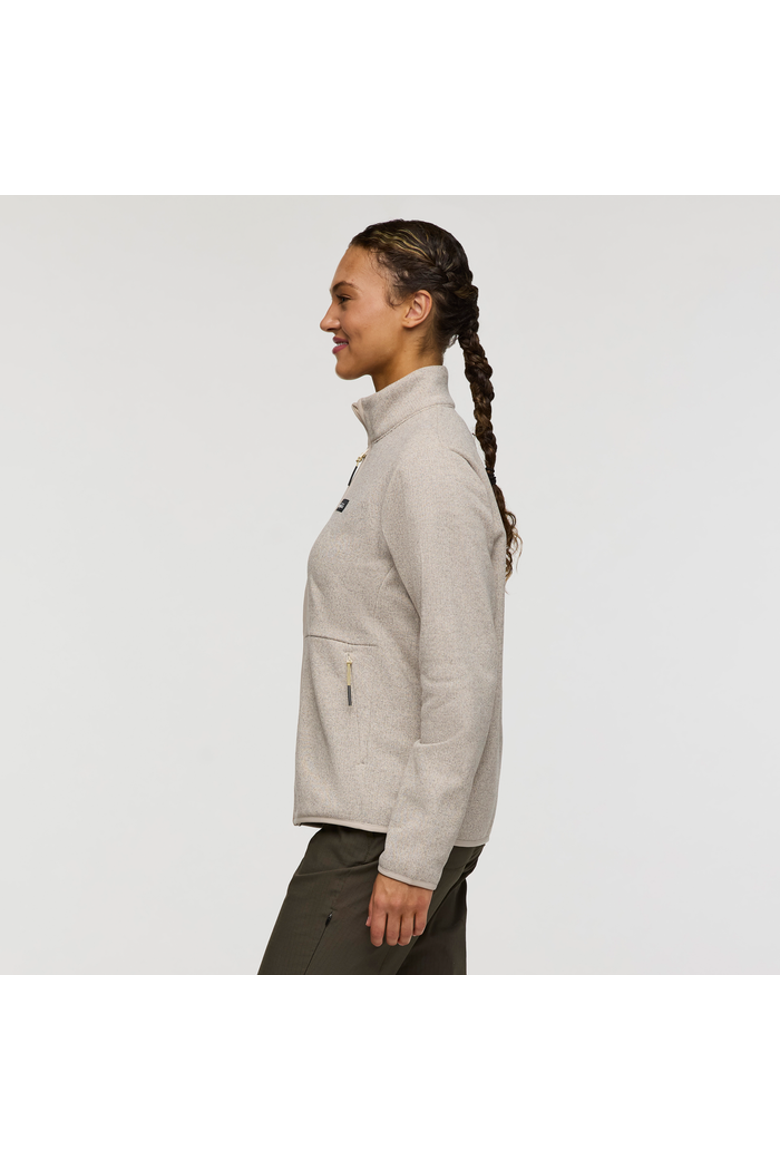 Envo Fleece Full-Zip Jacket - Women's, Alternate, color, Heather Cream