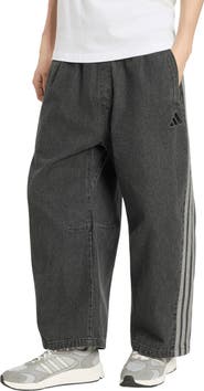 adidas Relaxed Leg 3-Stripes Denim Pants