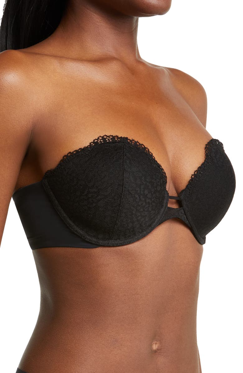 Skarlett Blue Rouse Full Coverage Strapless Bra, Alternate, color, Black