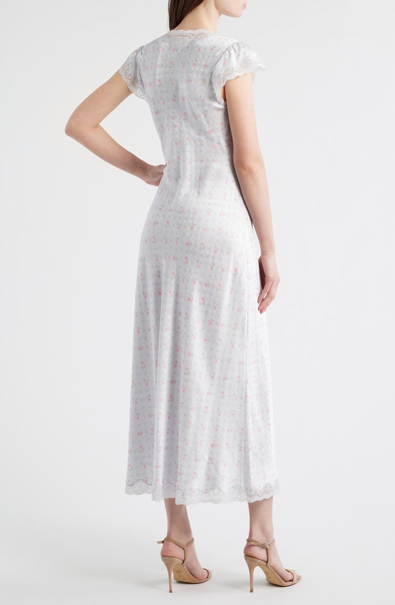 LoveShackFancy Theodore Floral Maxi Slipdress, Alternate, color, Chapparal Blue