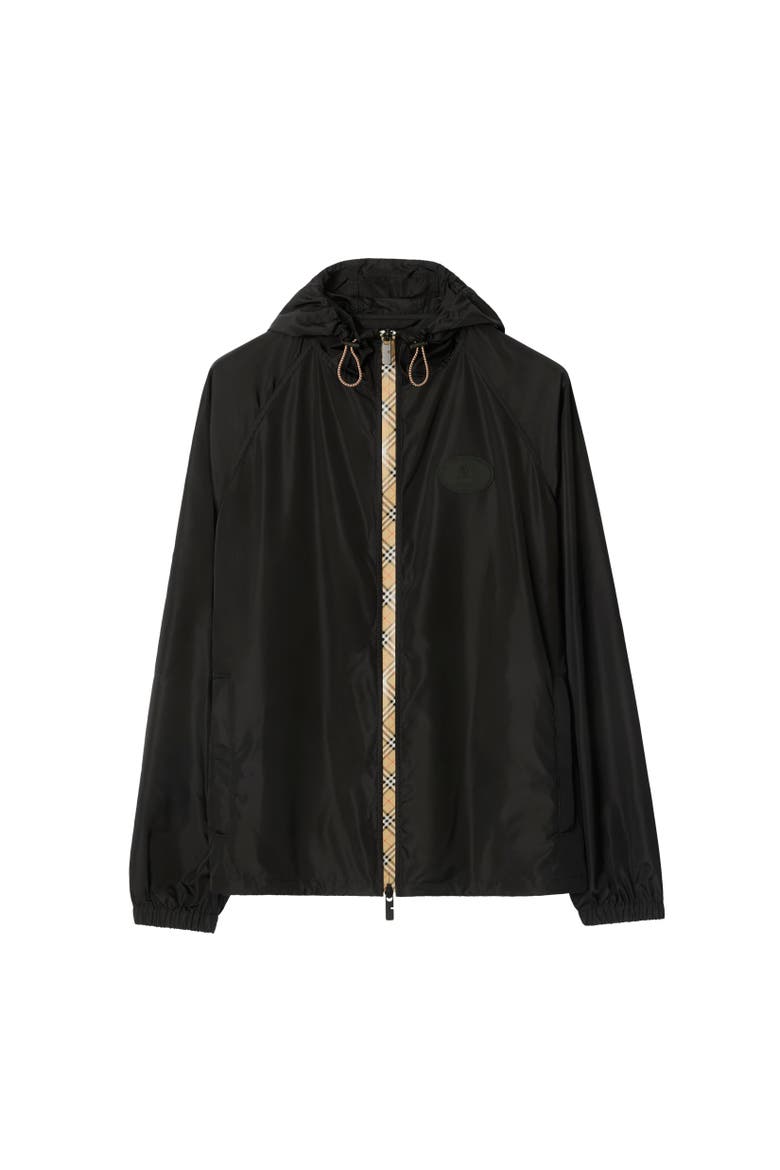 Nylon Clapton Hooded Jacket, Alternate, color, Black