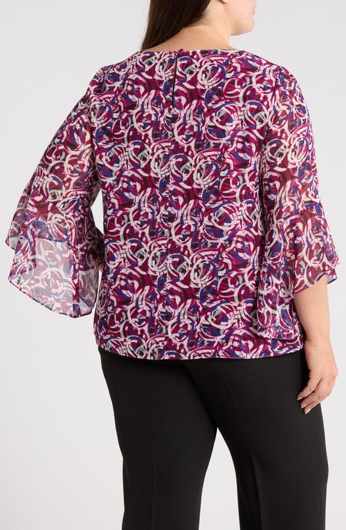 Kasper Ruffle Sleeve Top