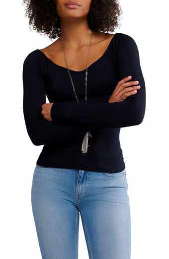 Free People Rib Long Sleeve Top