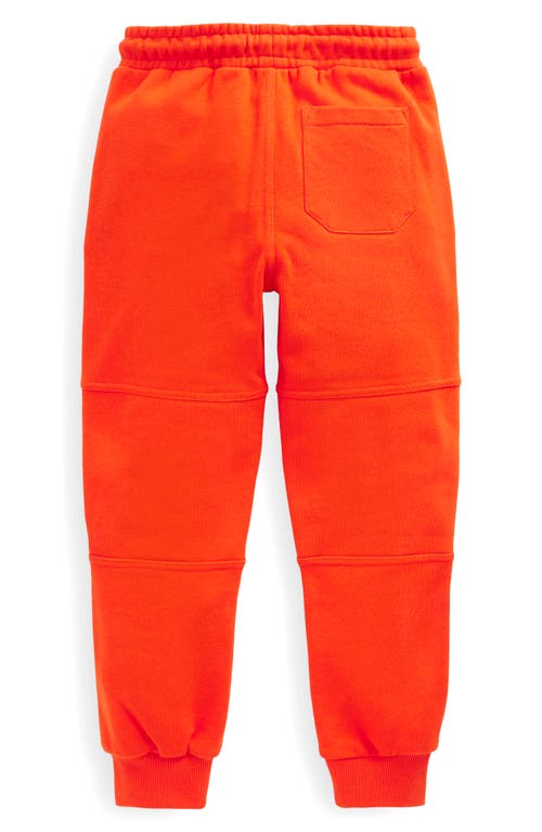 Shop Mini Boden Kids' Warrior Knee Cotton Joggers In Kiln Orange