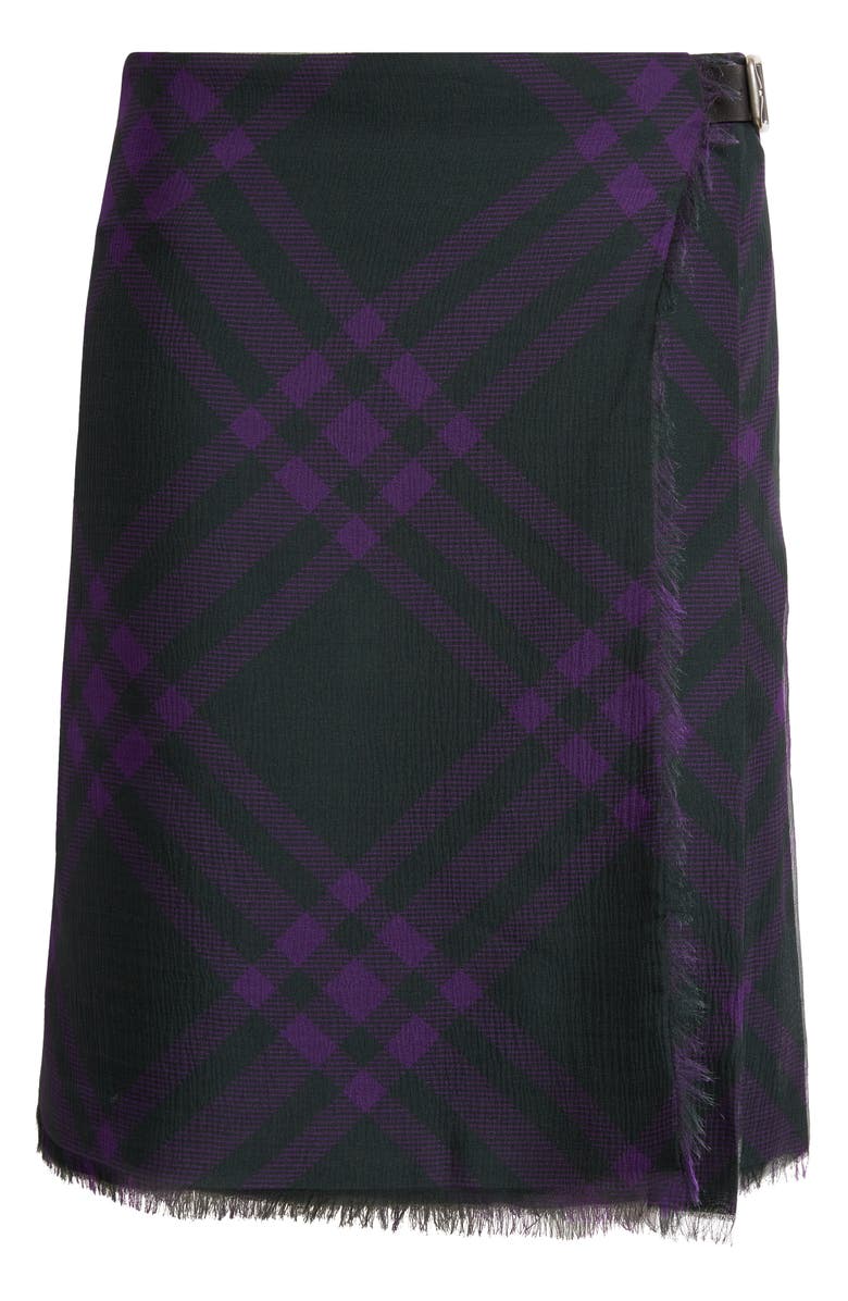 Burberry Check Pleated Kilt Skirt, Alternate, color,
