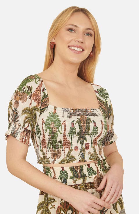 Safari Ruched Crop Top