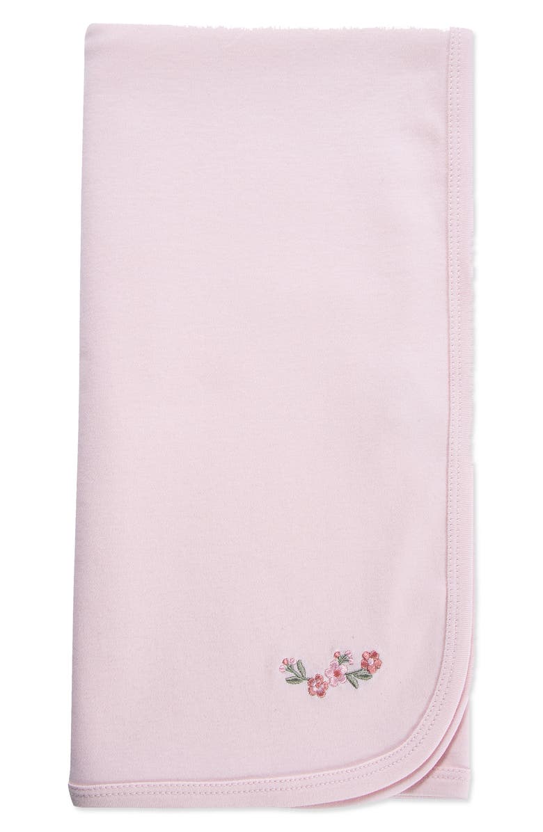 Little Me Flower Cotton Blanket, Alternate, color, Pink