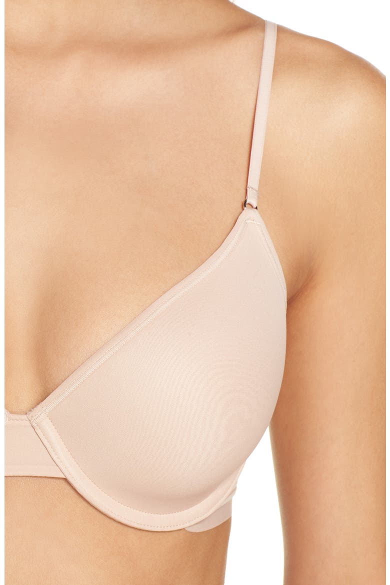 Next to Nothing Underwire T-Shirt Bra, Alternate, color, CHAMPAGNE