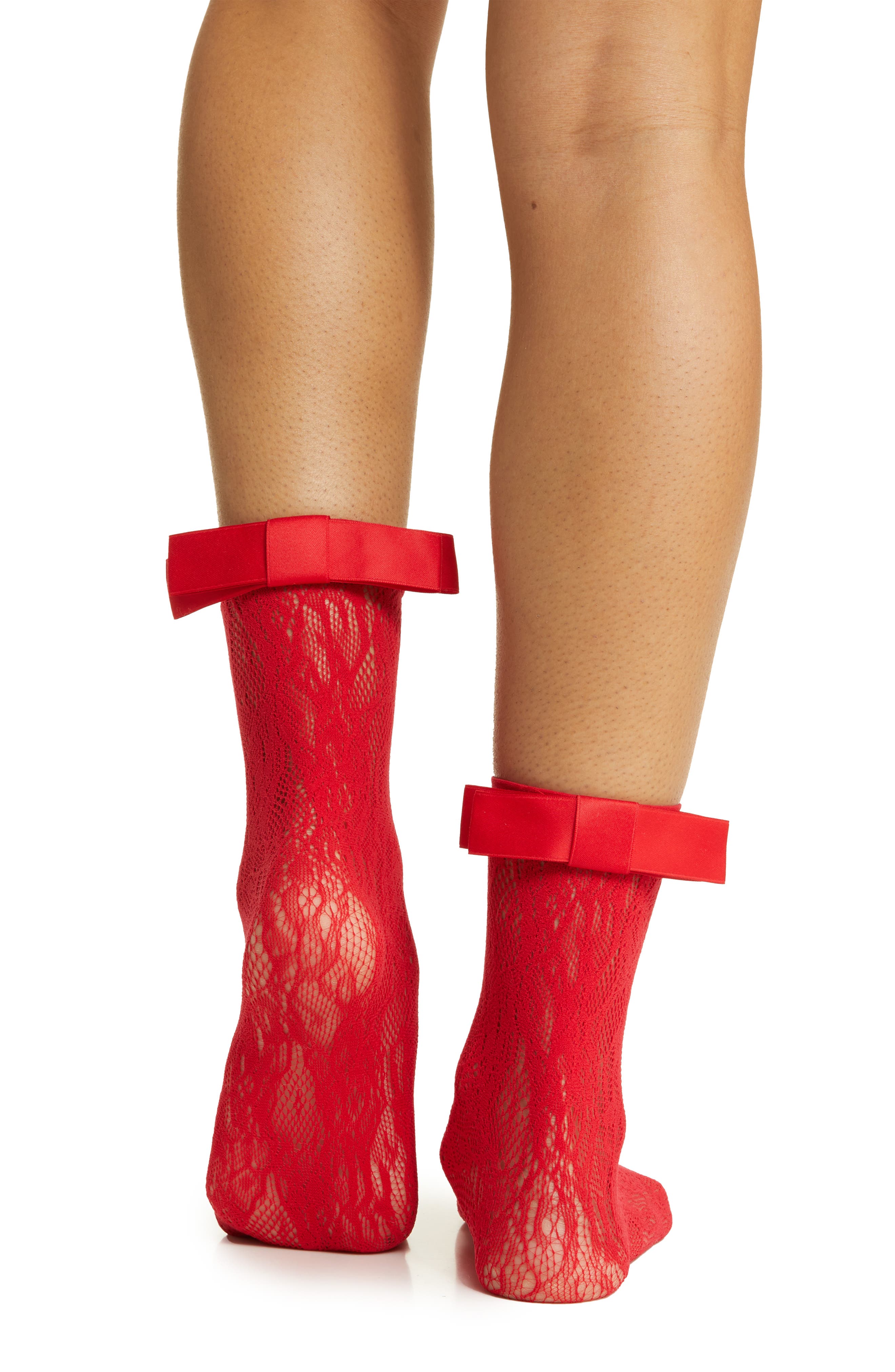 Coco Bow Lace Crew Socks - image 2