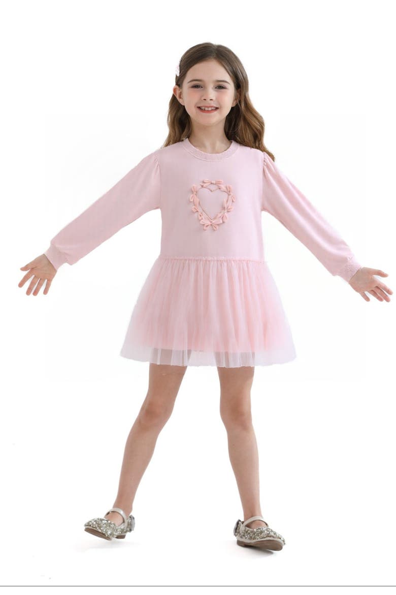 Heart Bow Dress, Main, color, Pink