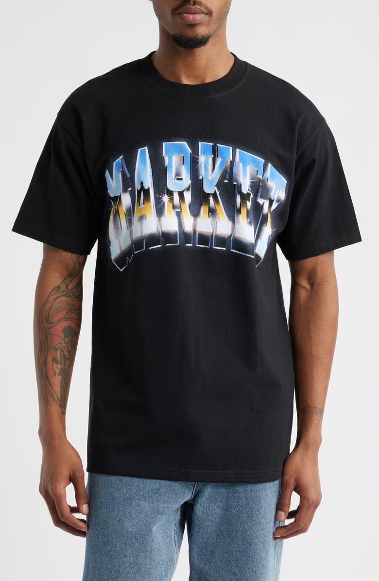 MARKET Chrome Arc Graphic T-Shirt, Main, color,
