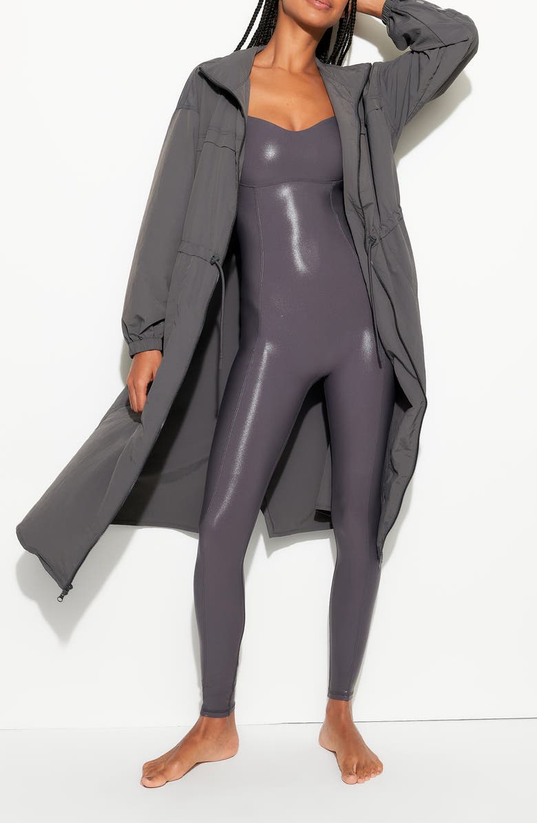 Spiritual Gangster Delancey Trench Coat with Hood, Alternate, color,