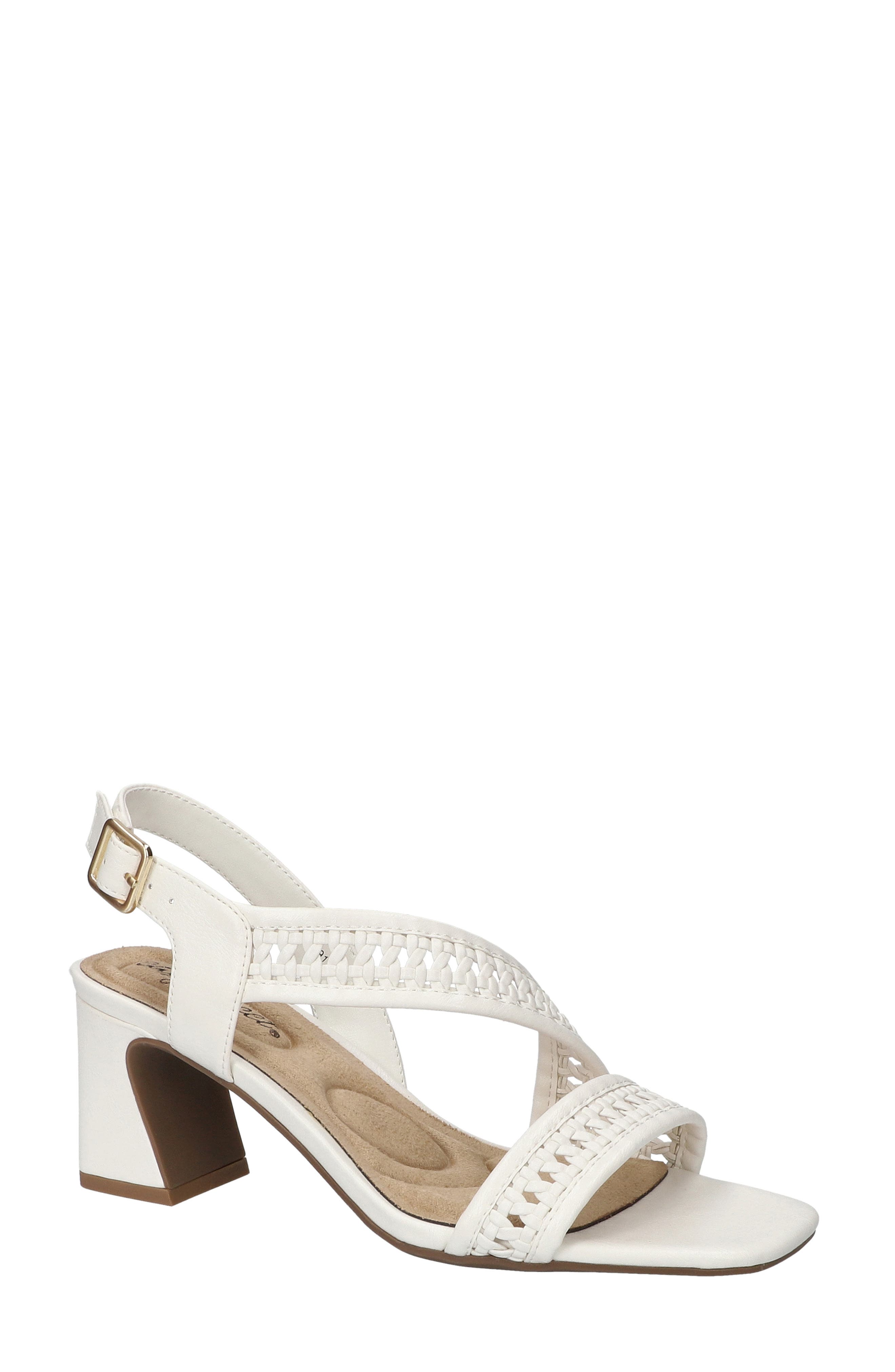 Rowan Half d'Orsay Sandal, Main, color, WHITE