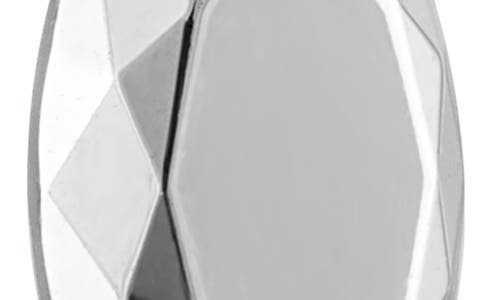 Maria Tash Faceted Marquise Single Threaded Stud Earring In White Gold