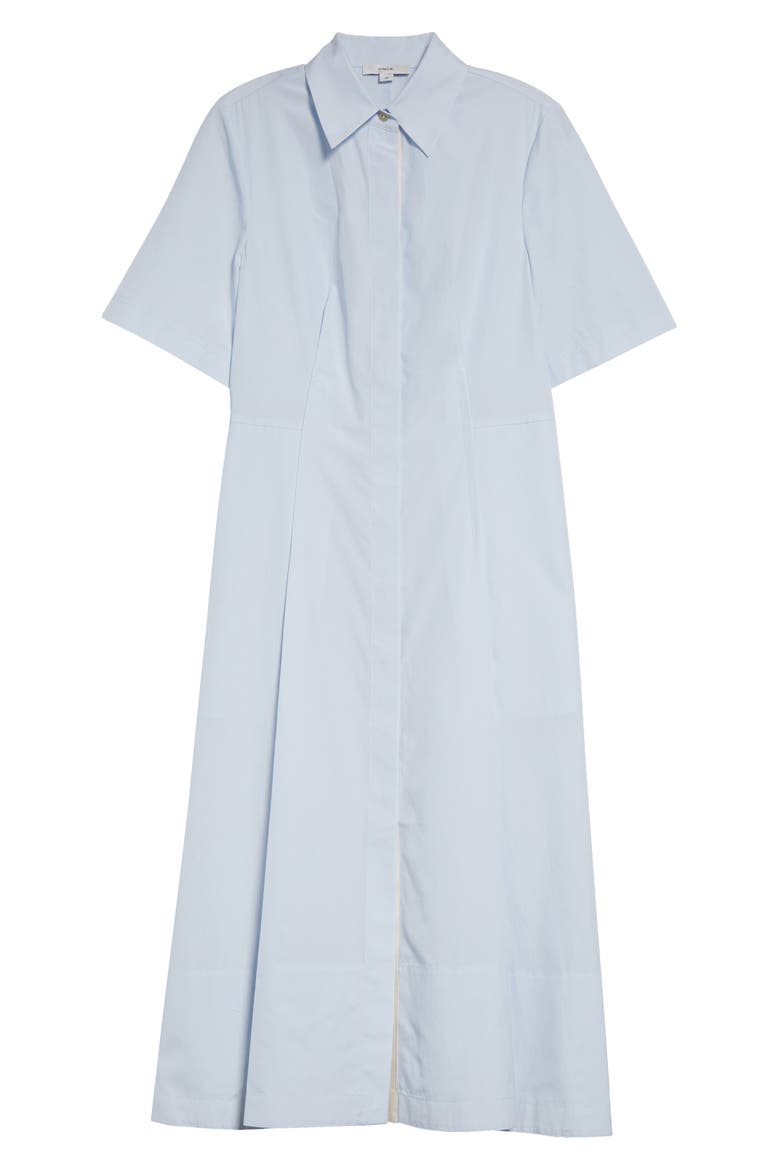 Canvas Tape Shirtdress, Alternate, color, SKY MIST