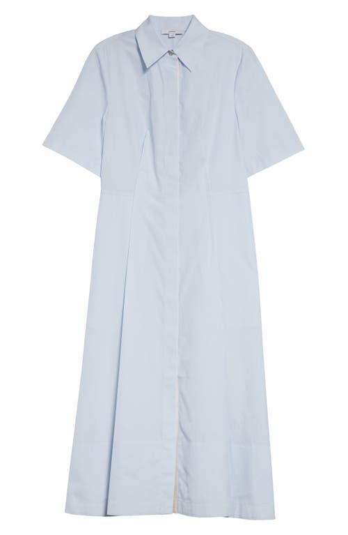 Vince Canvas Tape Cotton Shirt Dress In Sky Mist In Sky Mist