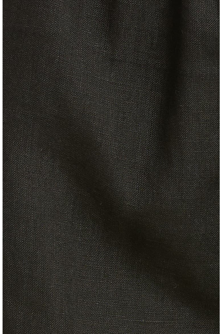 Tallows Linen Cover-Up Shorts, Alternate, color, ECOLINEN BLACK