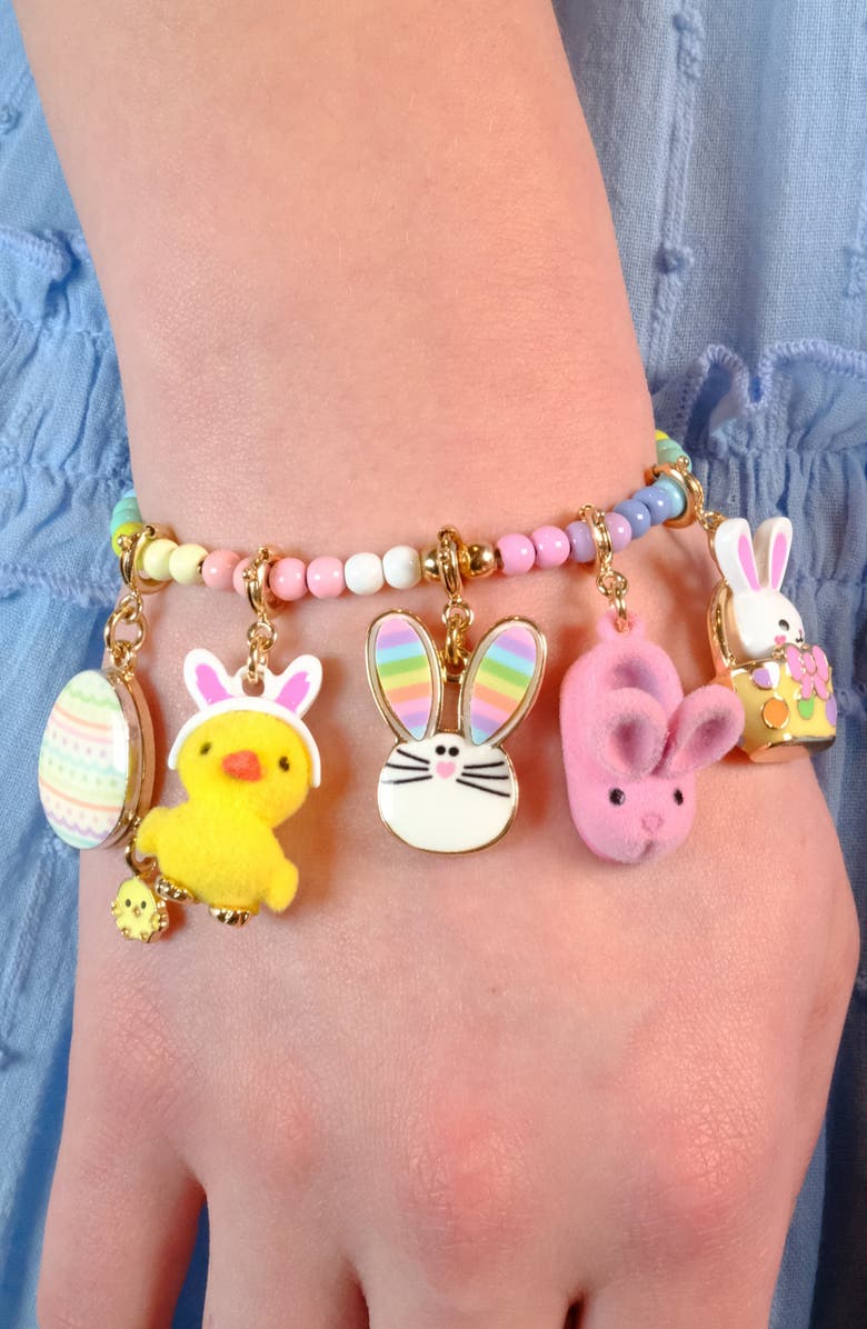 CHARM IT!<sup>®</sup> Kids' Bunny Slipper Charm, Alternate, color, Gold