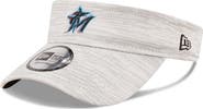 New Era Men's New Era Gray Miami Marlins Distinct Visor