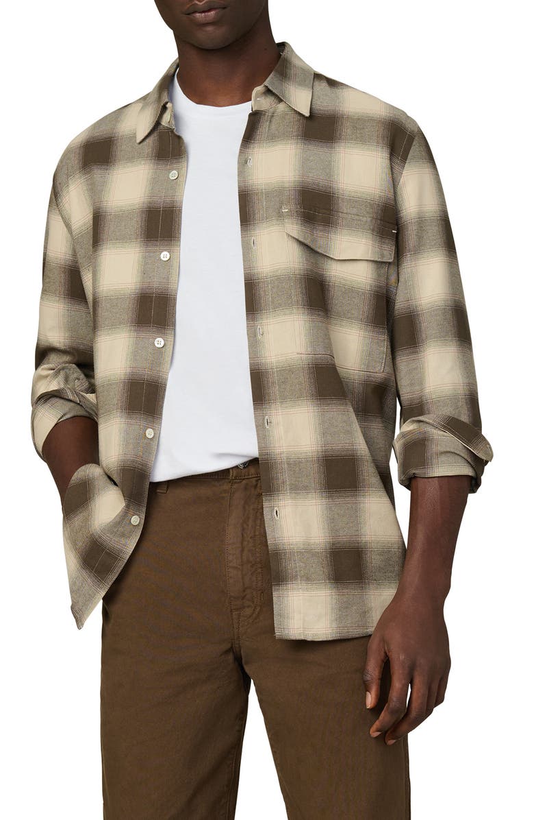 Joe's The Reynolds Plaid Cotton Button-Up Shirt, Main, color, Bungee Plaid