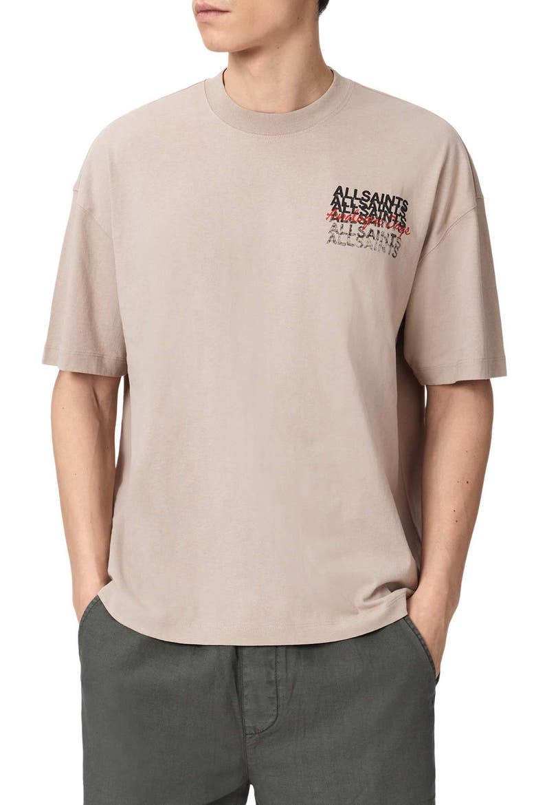 Graphene Cotton Graphic T-Shirt, Main, color, DUSK BROWN