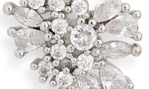 Nordstrom Rack Cz Cluster & Faux Pearl Drop Earrings