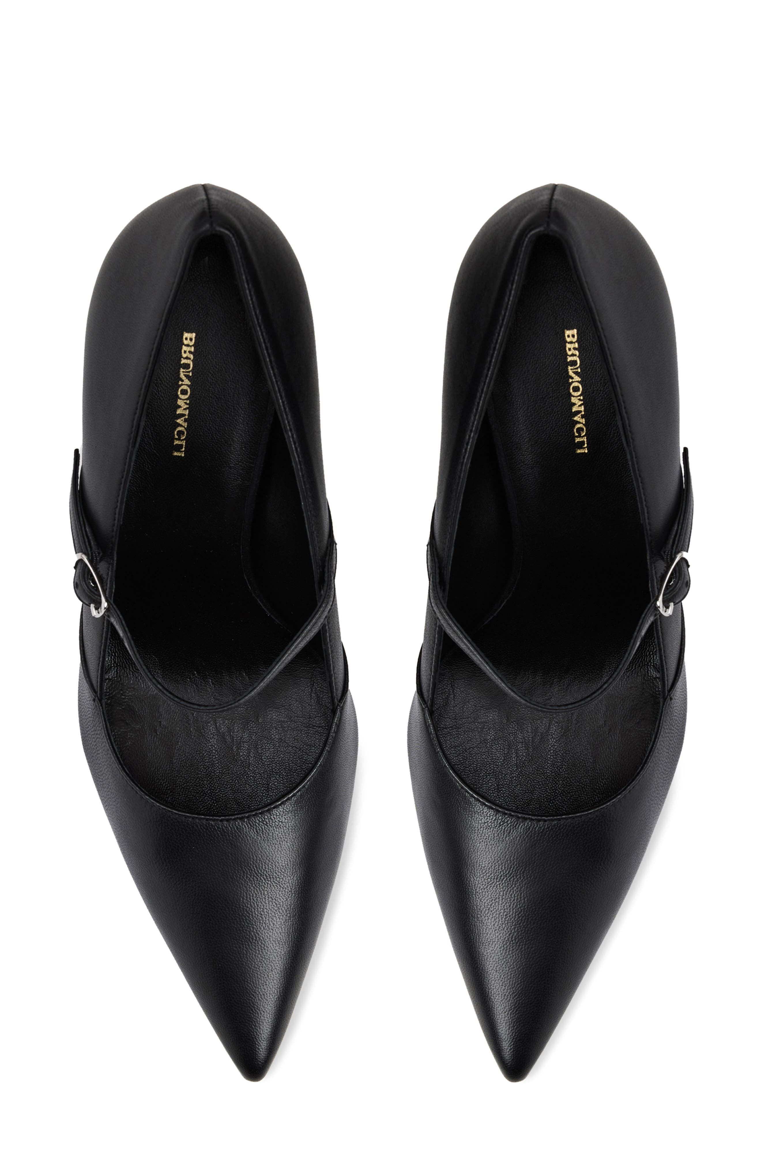 Bruno Magli Prima Pointed Toe Mary Jane Pump, Alternate, color, Black