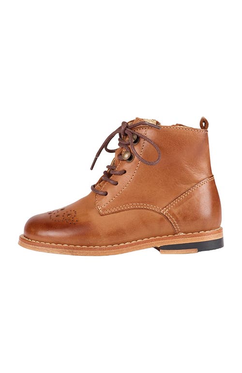 Young Soles Buster Kids Brogue Boot In Brown