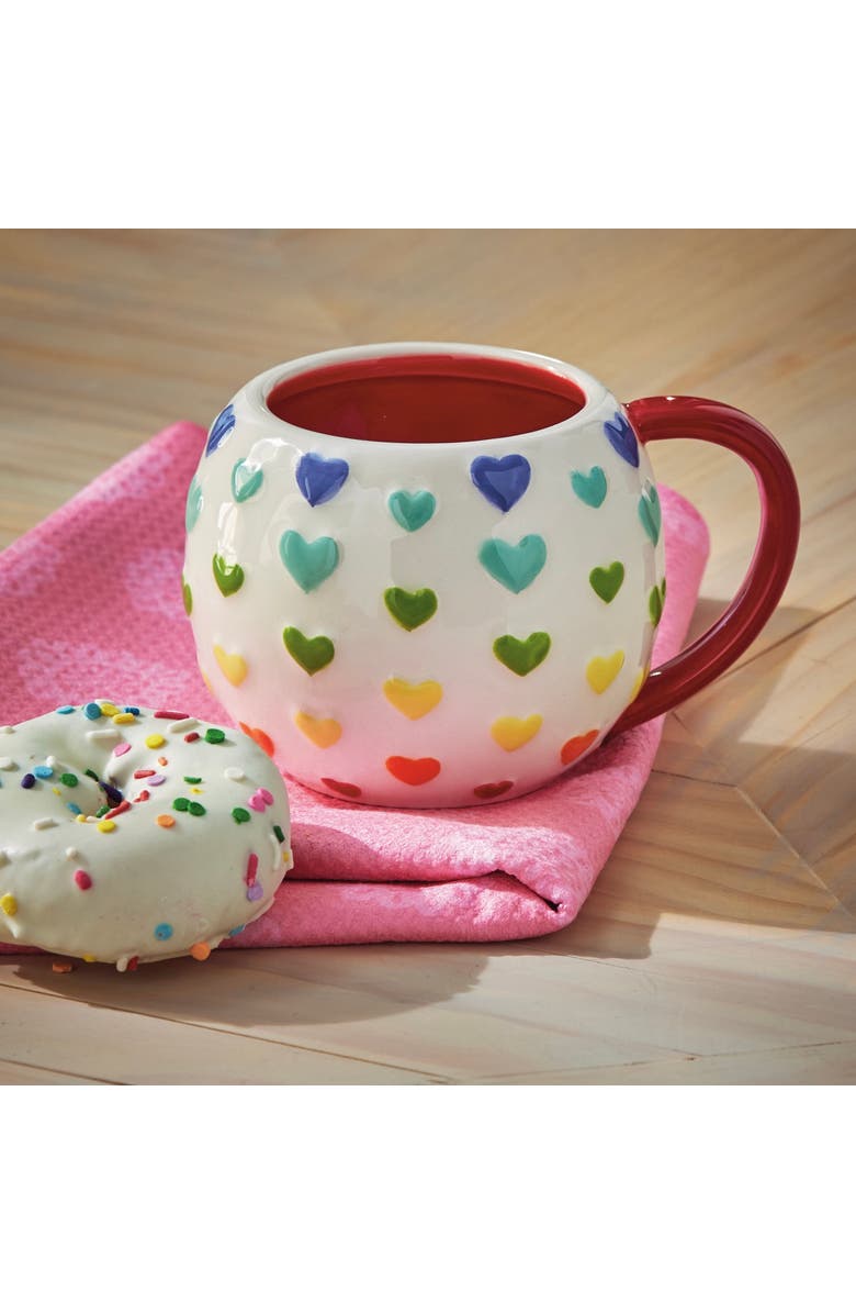 tag Everyday Hearts Earthenware Mug Multi 16 oz 4.22 x 4.22 x 3.51 in, Alternate, color, Multicolored