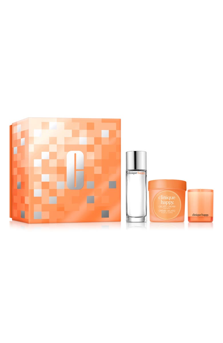 Clinique A Happy Trio Fragrance Set (Limited Edition) $163 Value, Main, color,