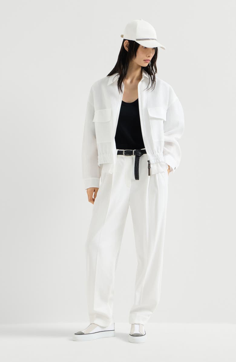 Brunello Cucinelli Sartorial Baggy trousers, Alternate, color, White