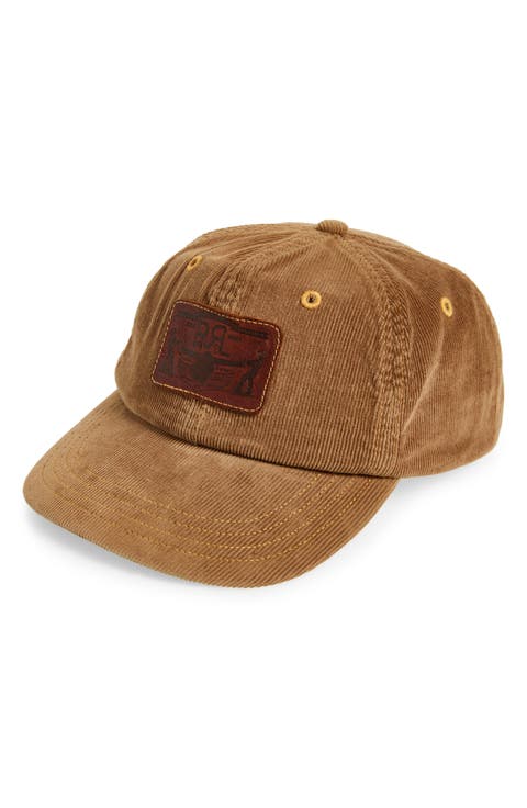 Logo Patch Cotton Corduroy Baseball Cap