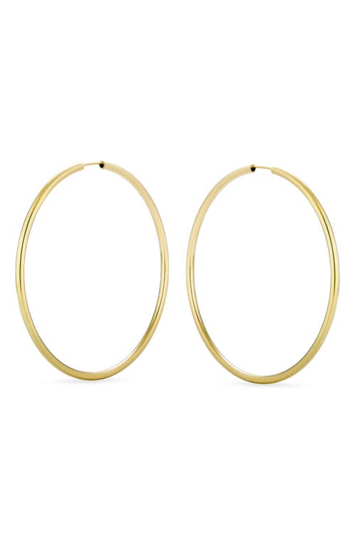 Bling Jewelry Set Of 2 Minimalist Hoop Earrings In Gold