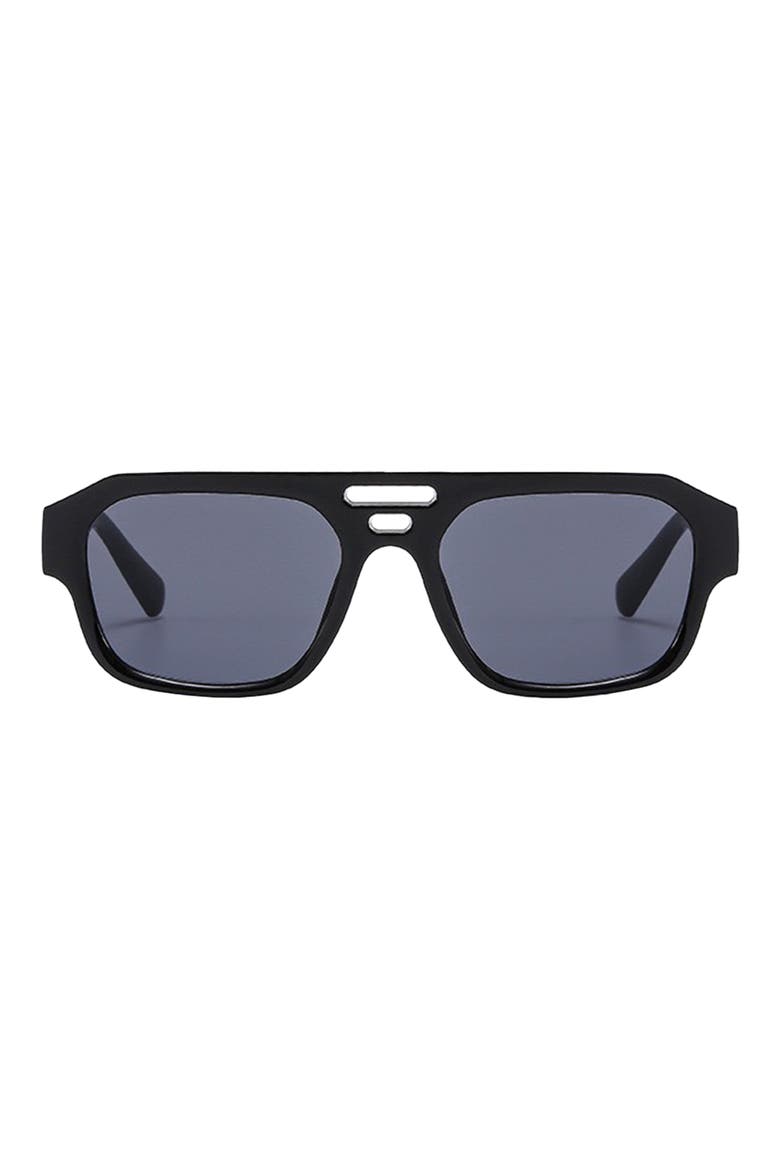 Alix 54mm Polarized Aviator Sunglasses, Main, color, BLACK