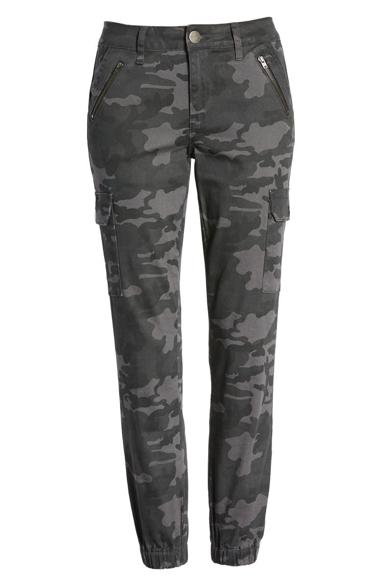 Prosperity Denim Camo Zip Pocket Denim Joggers, Alternate, color, 
