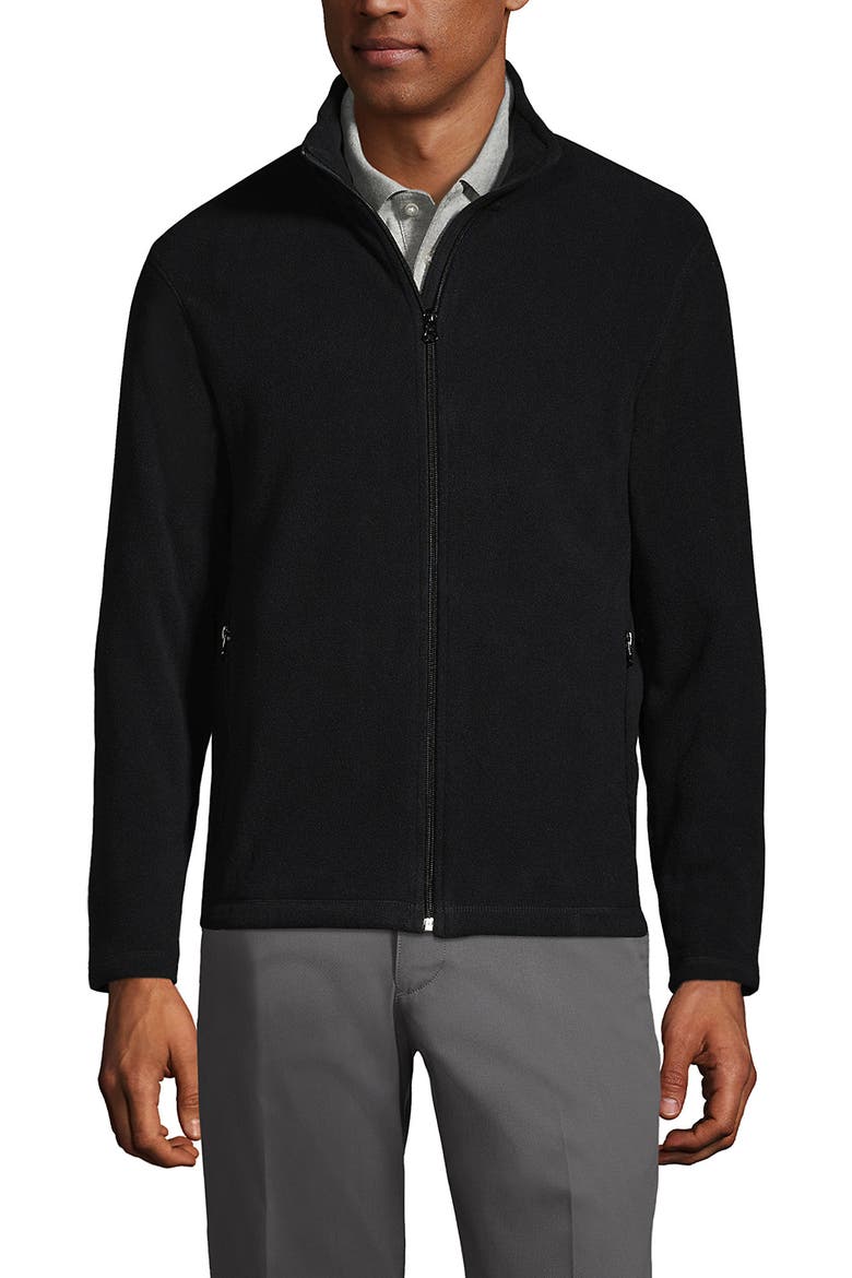 Full-Zip Mid-Weight Fleece Jacket, Main, color, Black
