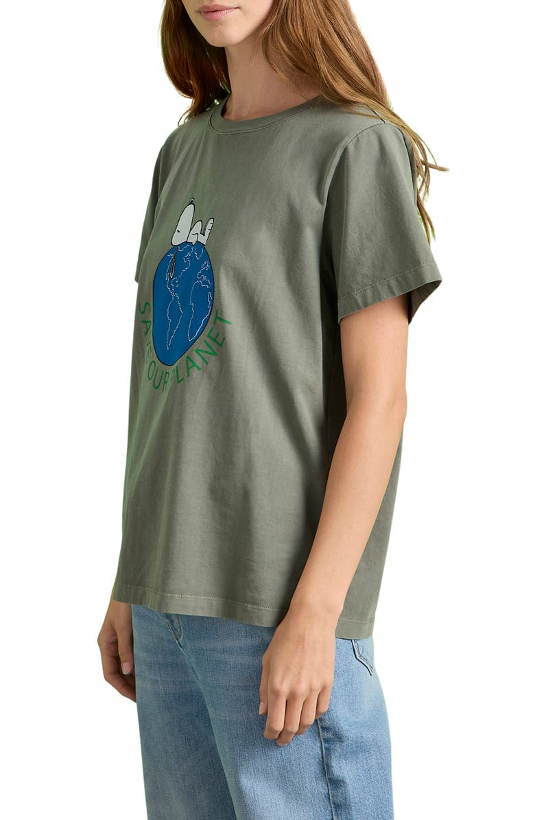 Sanctuary Save Our Planet Cotton Graphic T-Shirt, Alternate, color, Dark Spruce Green