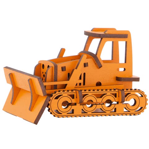 Woodlet Bulldozer 3D Wooden Kit set, Ages 6+
