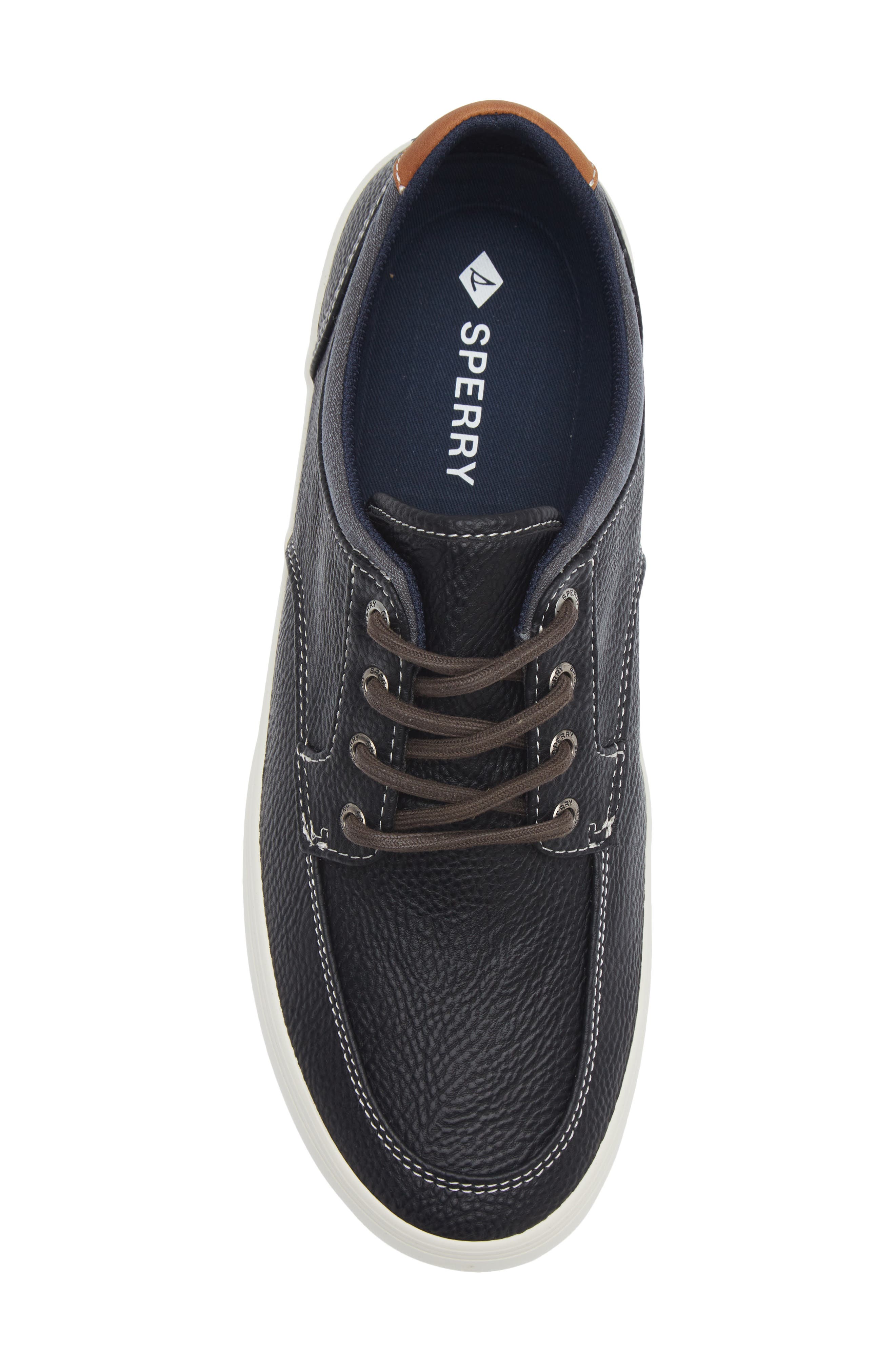 Sperry Mocstripe Sneaker, Alternate, color, Black