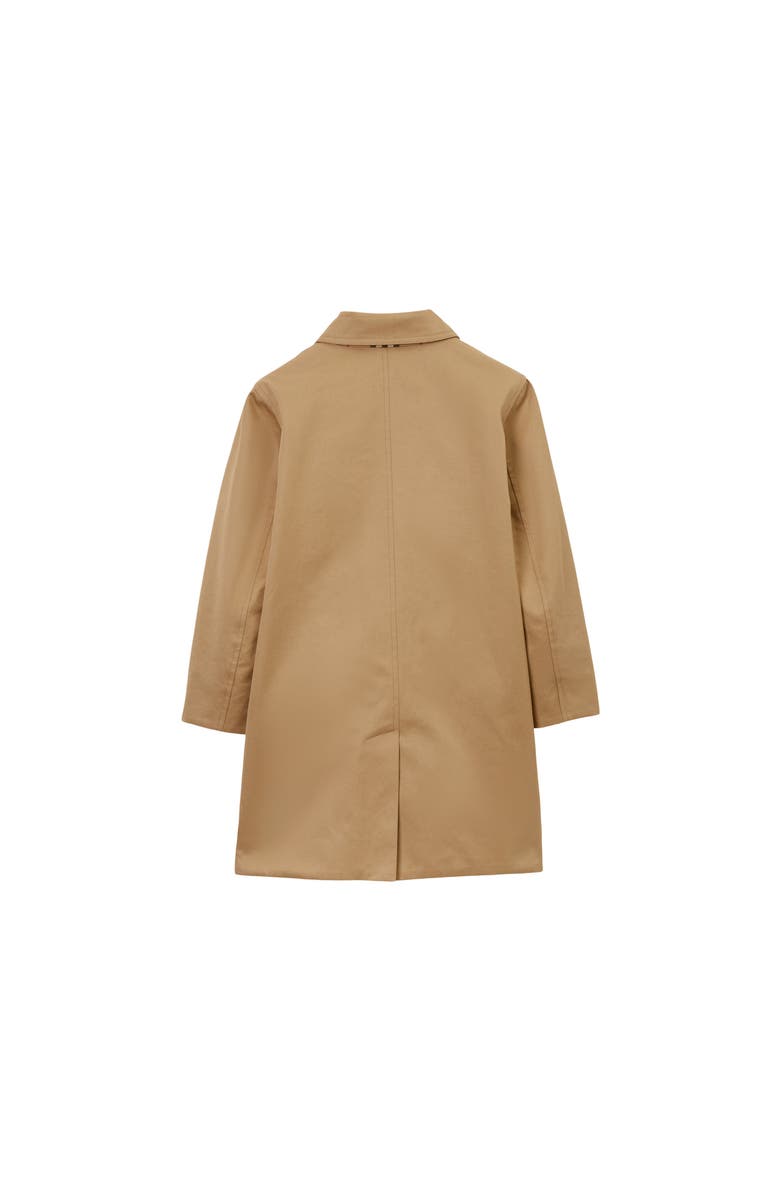 Burberry Reversible Check Gabardine Car Coat, Alternate, color, Archive Beige