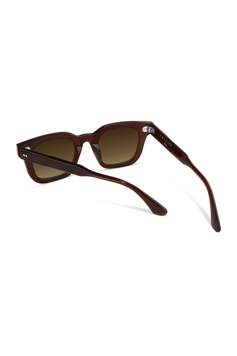Cuadra 46mm Square Acetate Sunglasses, Alternate, color, Brown