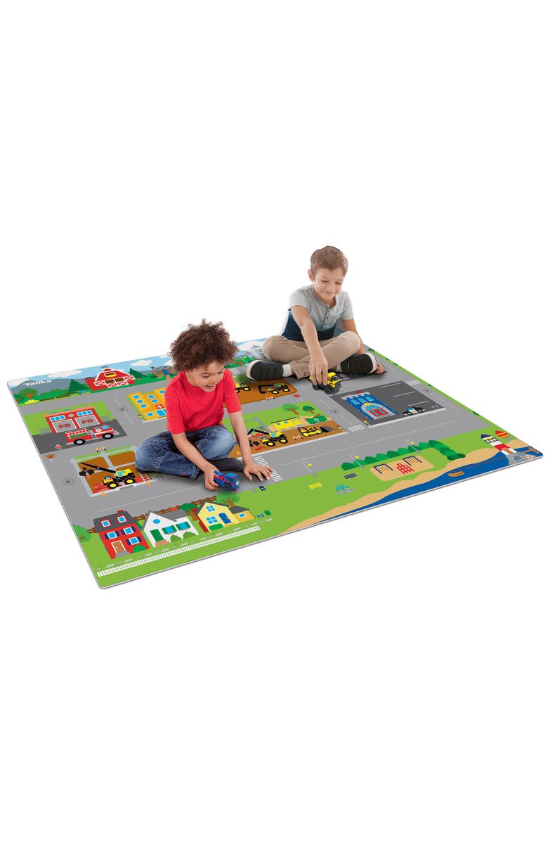 Imaginmat Jumbo Tonka Floor Playmat 
2 Toy Cars, 47 X 61",Ages 3+, Alternate, color, Multicolored