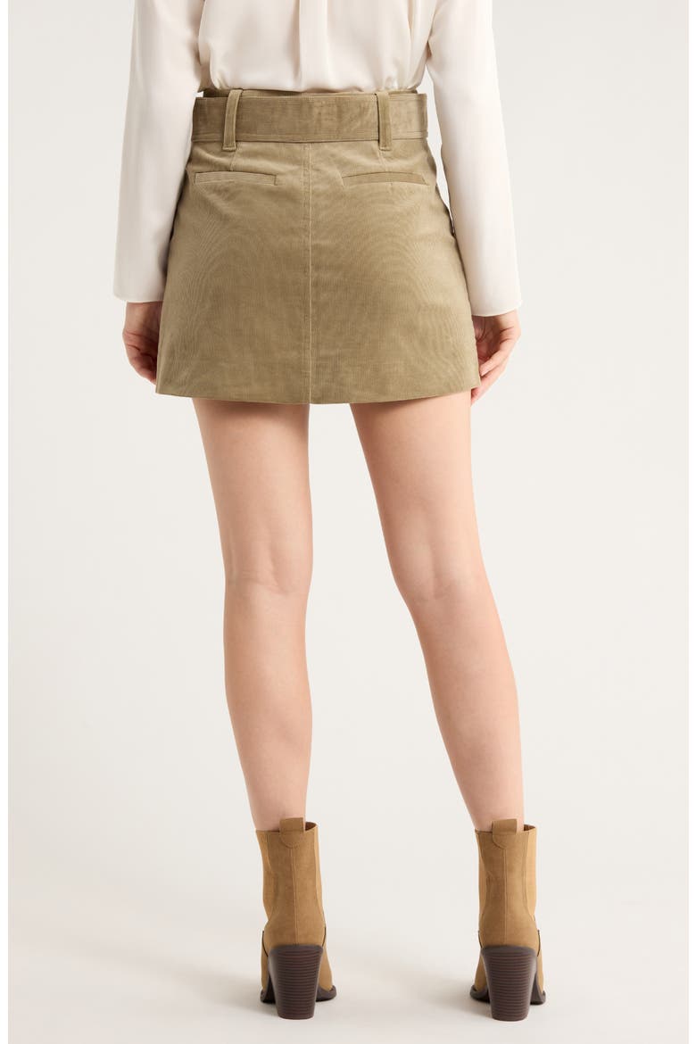 Anised Belted Corduroy Miniskirt, Alternate, color, DUSTY OLIVE