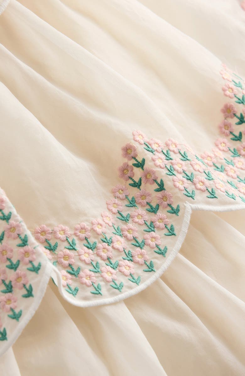 Mini Boden Kids' Sleeveless Tiered Organza Party Dress, Alternate, color, 