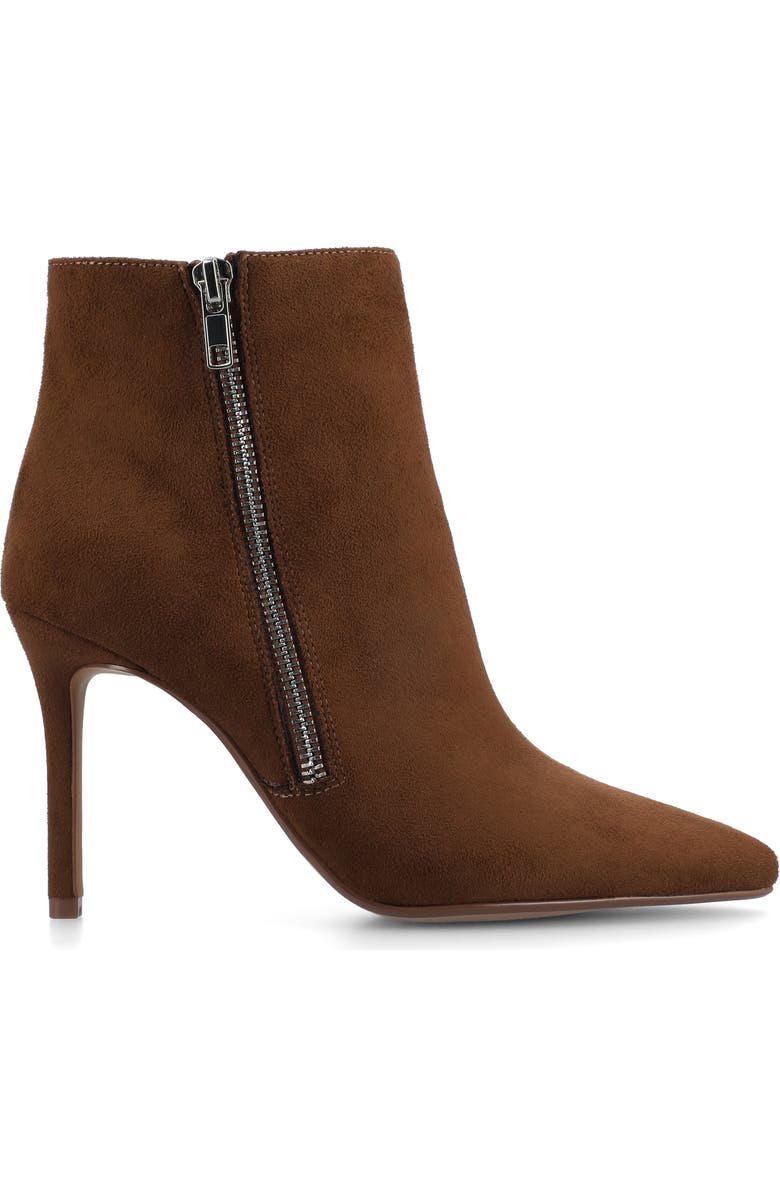 Journee Collection Leyna Zip Boot - Wide Width Available, Alternate, color, Chocolate