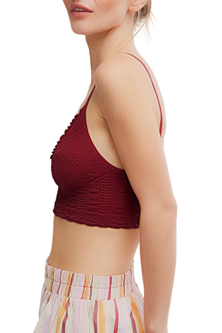 Heirloom Seamless Bralette, Alternate, color, POMEGRANATE