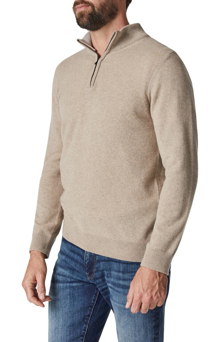 34 Heritage Quarter Zip Cashmere Blend Sweater, Alternate, color, 