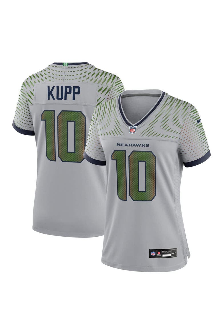 Women's Nike Cooper Kupp Wolf Gray Seattle Seahawks 2025 Rivalries Collection Game Jersey, Main, color, Gray