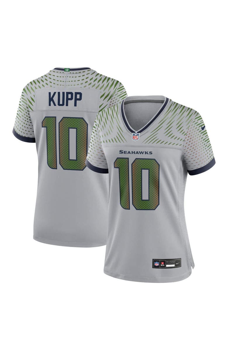 Nike Women's Nike Cooper Kupp Wolf Gray Seattle Seahawks 2025 Rivalries Collection Game Jersey, Main, color, Gray
